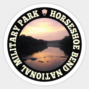 Horseshoe Bend National Military Park circle Sticker